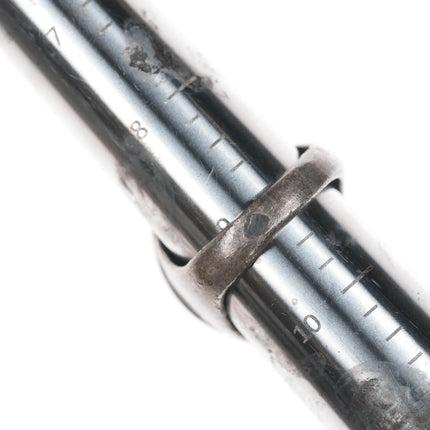 sz9 Vintage Native American silver ring with turquoise and rope edge - Estate Fresh Austin