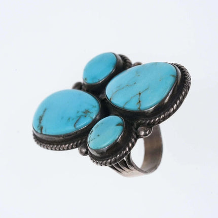sz9 Vintage Sterling/turquoise native American ring - Estate Fresh Austin