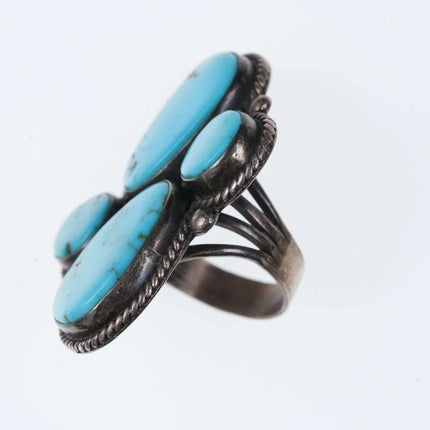 sz9 Vintage Sterling/turquoise native American ring - Estate Fresh Austin