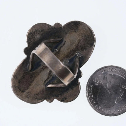 sz9 Vintage Sterling/turquoise native American ring - Estate Fresh Austin