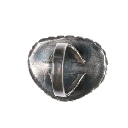 sz9.25 Amazing vintage Native American sterling high grade turquoise ring - Estate Fresh Austin