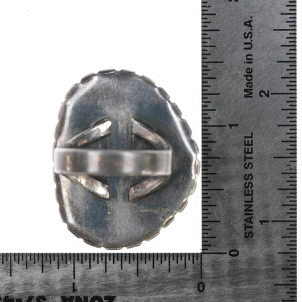 sz9.25 Amazing vintage Native American sterling high grade turquoise ring - Estate Fresh Austin