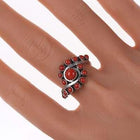 sz9.25 Patrick Yazzie Navajo Sterling silver high grade coral ring - Estate Fresh Austin