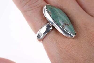 Sz9.5 BJ Vintage Southwestern Sterling/turquoise ring - Estate Fresh Austin