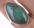 Sz9.5 BJ Vintage Southwestern Sterling/turquoise ring - Estate Fresh Austin