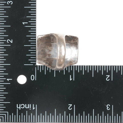 sz9.5 Vintage Native American sterling and turquoise long ring - Estate Fresh Austin