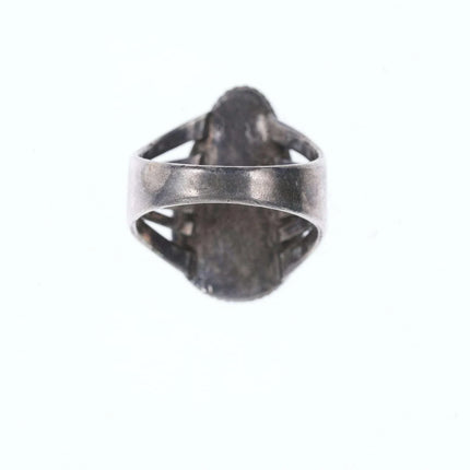 sz9.5 Vintage Native American sterling high grade turquoise ring - Estate Fresh Austin