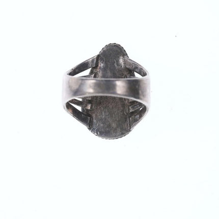 sz9.5 Vintage Native American sterling high grade turquoise ring - Estate Fresh Austin