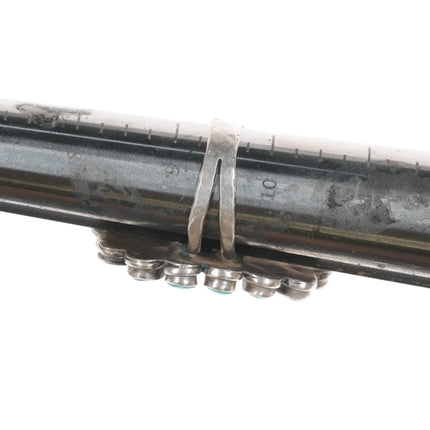 sz9.5 Vintage Native American sterling turquoise cluster ring - Estate Fresh Austin