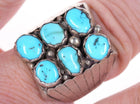 Sz9.5 Vintage Navajo Sterling/Turquoise ring - Estate Fresh Austin