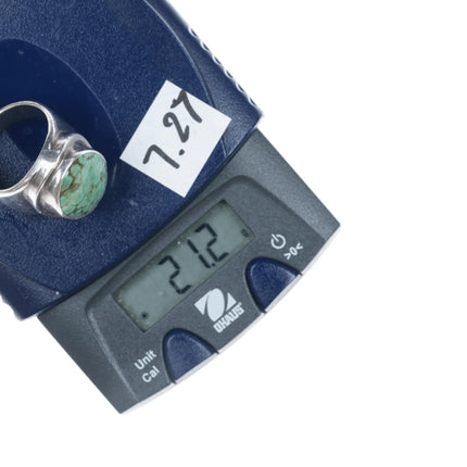 sz9.5 vintage southwester silver and turquoise ring - Estate Fresh Austin