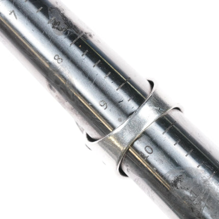 Sz9.75 60's-70's Vintage Native American sterling and turquoise ring - Estate Fresh Austin