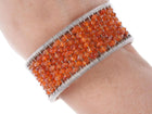 Tana Acton Woven Sterling wire agate cuff bracelet - Estate Fresh Austin