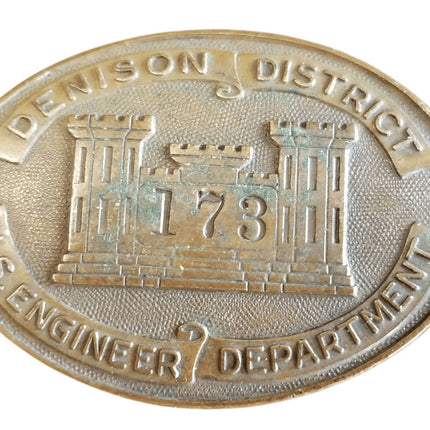 Texas Denison District ww2 Era U.S. Engineer Department Badge - Estate Fresh Austin