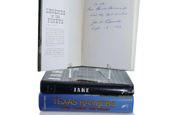 Texas Ranger Chief Homer Garrison Jr(1901-1968) Signed Books lot Jake ...