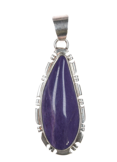 Thomas Francisco Navajo sterling charoite pendant - Estate Fresh Austin