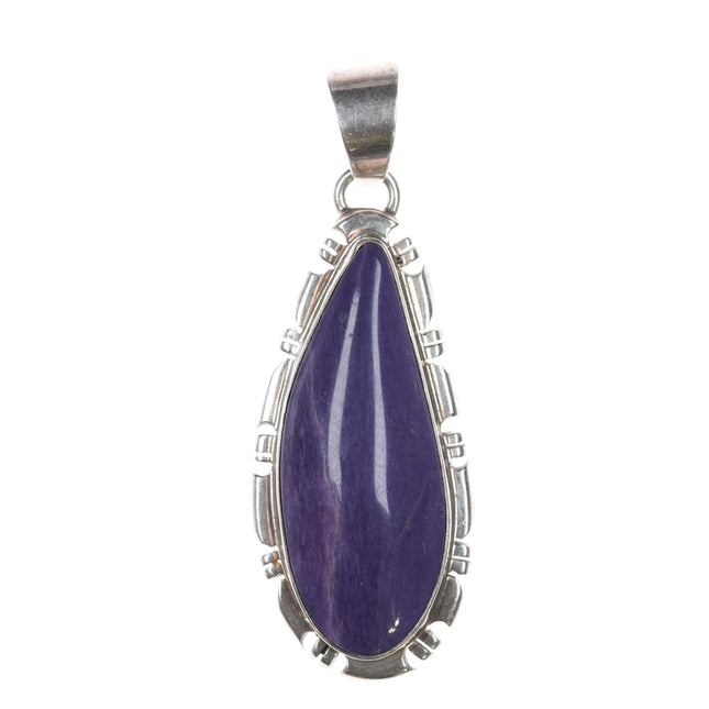 Thomas Francisco Navajo sterling charoite pendant - Estate Fresh Austin