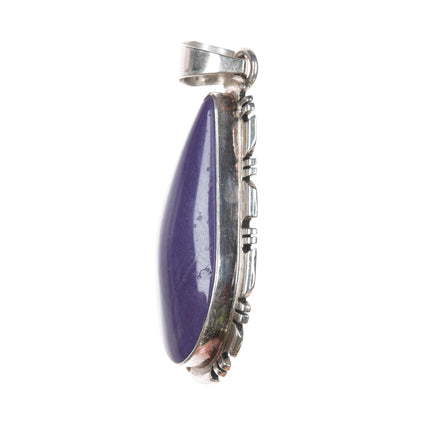 Thomas Francisco Navajo sterling charoite pendant - Estate Fresh Austin