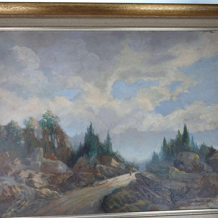 Thomas L. Lewis (1907 - 1978) Taos New Mexico Landscape Oil on Panel - Estate Fresh Austin