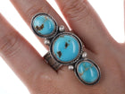 Tim Yazzie Navajo Sterling/turquoise ring - Estate Fresh Austin