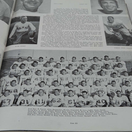 Tom Landry 1947 University of Texas Cactus Yearbook - Estate Fresh Austin