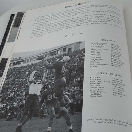 Tom Landry 1947 University of Texas Cactus Yearbook - Estate Fresh Austin