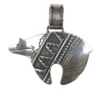 Tommy Singer (1940-2014) Navajo Large Sterling bear pendant - Estate Fresh Austin