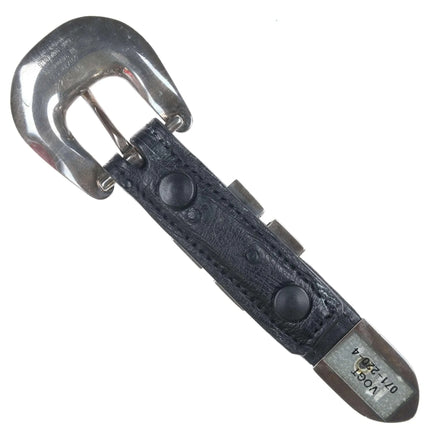 Unworn Vintage Vogt Sterling silver 3/4" Ranger belt buckle set - Estate Fresh Austin