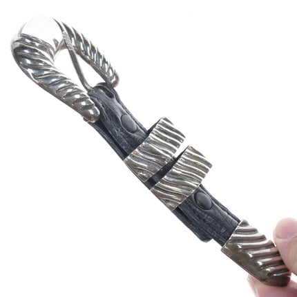 Unworn Vintage Vogt Sterling silver 3/4" Ranger belt buckle set - Estate Fresh Austin