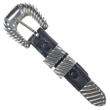 Unworn Vintage Vogt Sterling silver 3/4" Ranger belt buckle set - Estate Fresh Austin