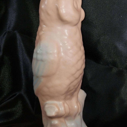 Van Briggle Pottery Owl Figure in Scarce Dusty Rose Glaze C.1989 9.5" - Estate Fresh Austin