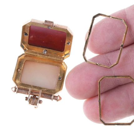 Victorian 14k gold Carnelian Intaglio watch fob/charm - Estate Fresh Austin