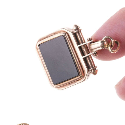 Victorian 14k gold Carnelian Intaglio watch fob/charm - Estate Fresh Austin