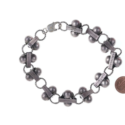 Vintage 12.5" Mexican Sterling silver Choker necklace/anklet - Estate Fresh Austin