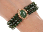 Vintage 14k gold and Jade bracelet - Estate Fresh Austin