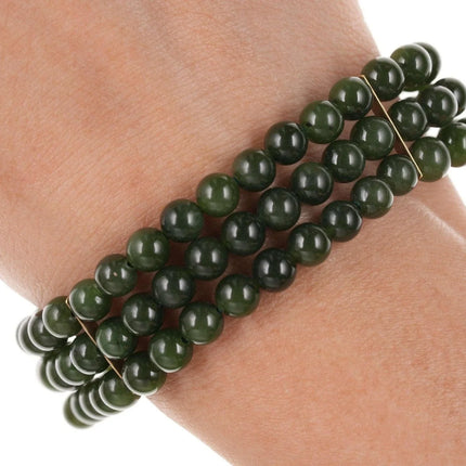 Vintage 14k gold and Jade bracelet - Estate Fresh Austin
