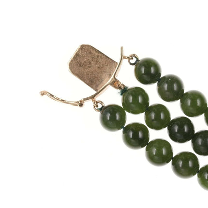 Vintage 14k gold and Jade bracelet - Estate Fresh Austin