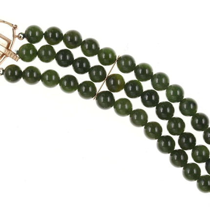 Vintage 14k gold and Jade bracelet - Estate Fresh Austin