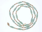 Vintage 14k Jadeite and pearl beaded necklace - Estate Fresh Austin