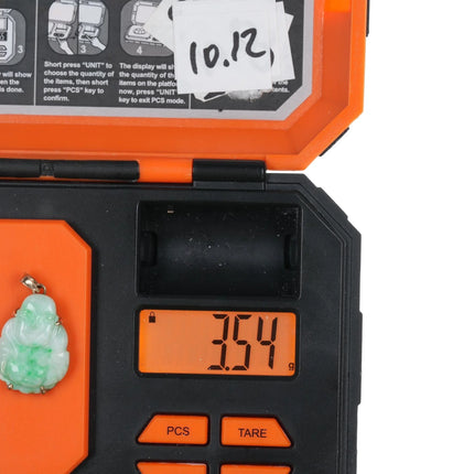 Vintage 14k Jadeite Budhha pendant - Estate Fresh Austin