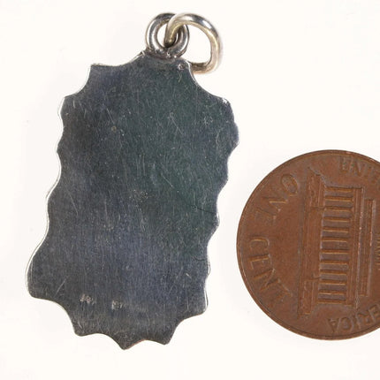 Vintage 14k/sterling two dolphins pendant charm - Estate Fresh Austin