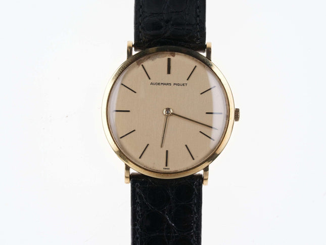 Vintage 18k Audemars Piguet Ultra Thin 18 Jewel Dress watch - Estate Fresh Austin