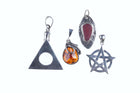 Vintage Amber sterling and other pendants - Estate Fresh Austin