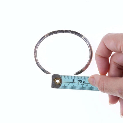 Vintage Bien Mur Shop Native American Hand Chiseled silver bracelet - Estate Fresh Austin