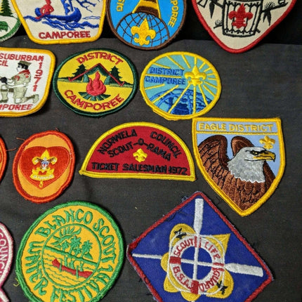 Vintage boy Scout patch Lot Camporee Blanco Water festival 1976 Philmont 1950's - Estate Fresh Austin