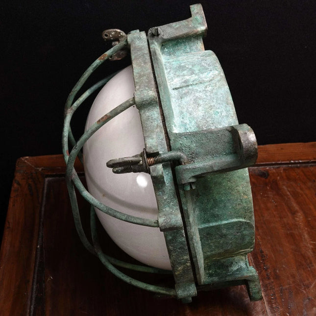 Vintage Brass Nautical Porthole Light - Estate Fresh Austin