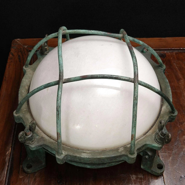 Vintage Brass Nautical Porthole Light - Estate Fresh Austin