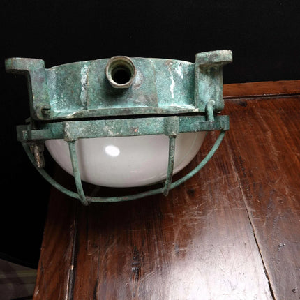 Vintage Brass Nautical Porthole Light - Estate Fresh Austin
