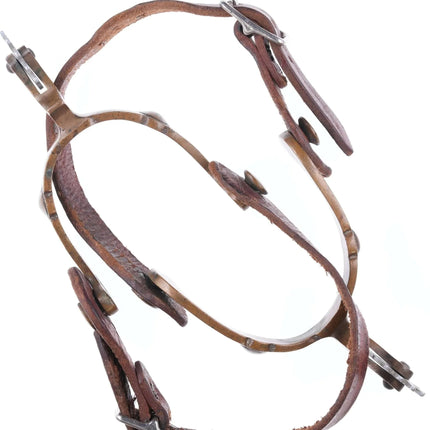 Vintage Bronze Texas Cowboy spurs with airplane metal rowels - Estate Fresh Austin