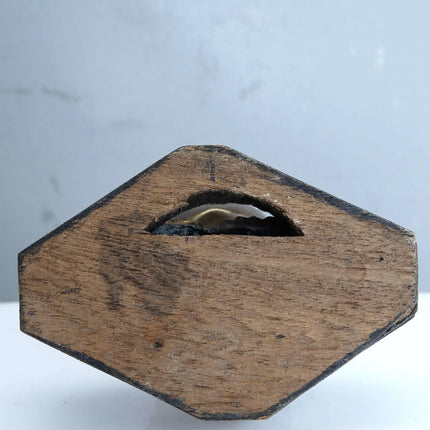 Vintage Burmese Bronze Buddha Bust with glass eyes - Estate Fresh Austin